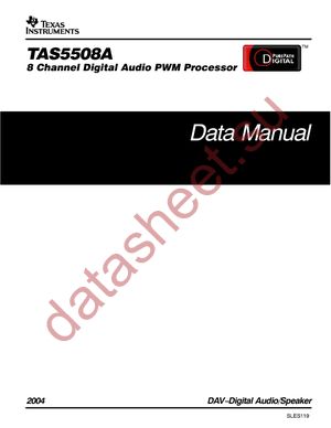 TAS5508APAG datasheet  